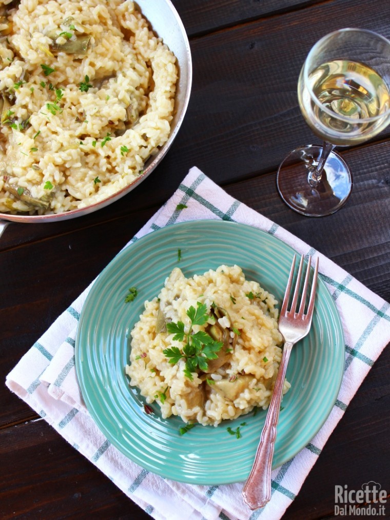 Ricetta semplice del Risotto ai carciofi