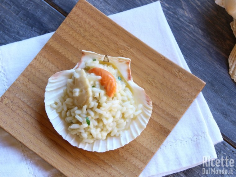 Semplice risotto alle capesante