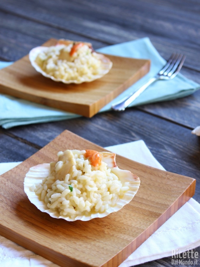 Come fare il risotto alle capesante