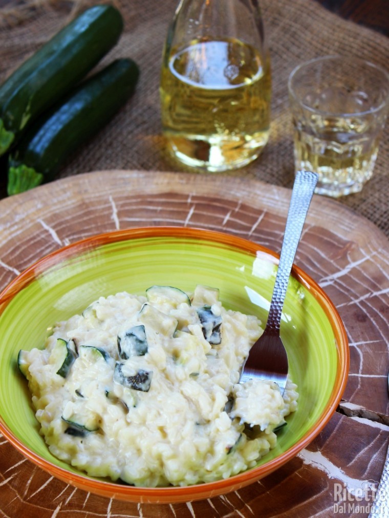 Semplice risotto con zucchine e Philadelphia