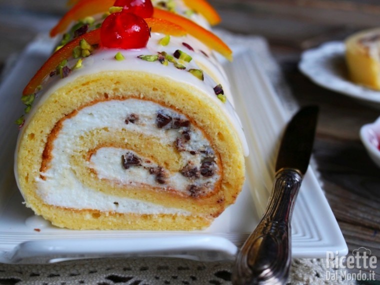 Ricetta rotolo di cassata siciliano