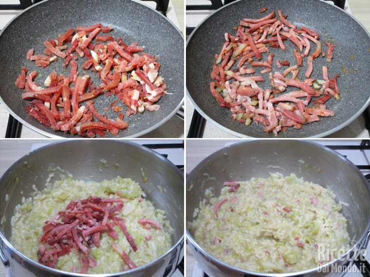 Aggiungere lo speck