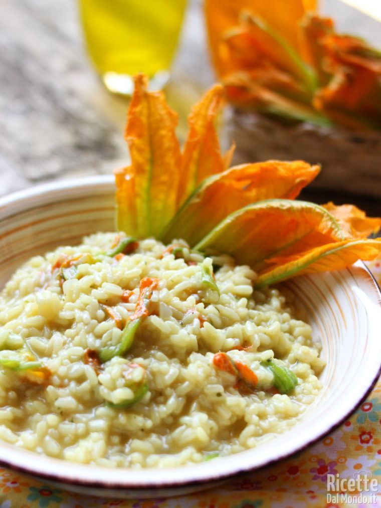 Come fare il risotto ai fiori di zucca