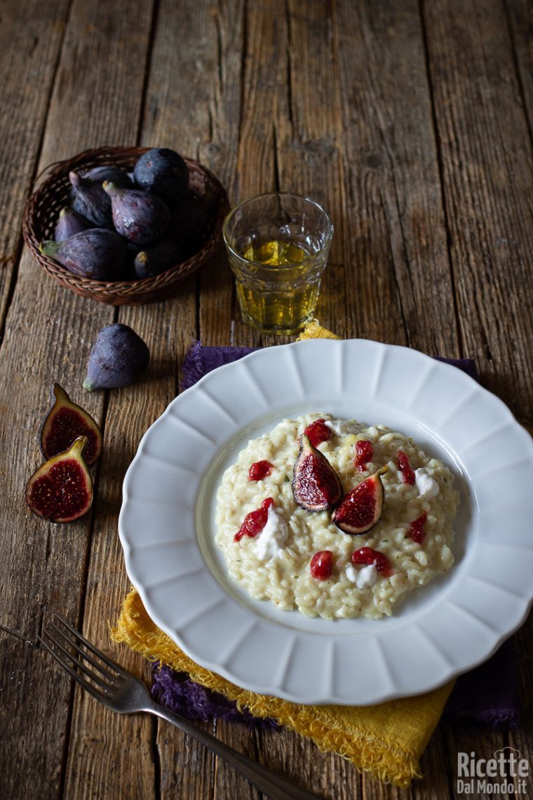 Ricetta risotto fichi e burrata pugliese