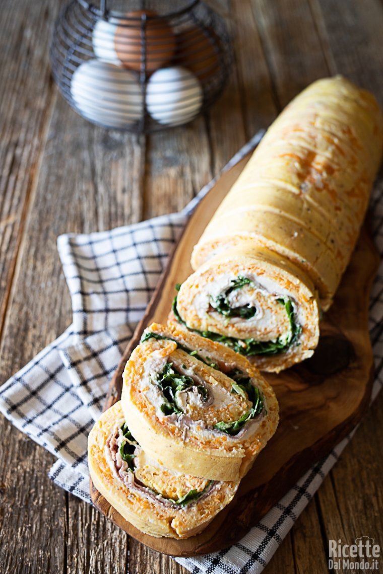 Ricetta rotolo di frittata di zucca