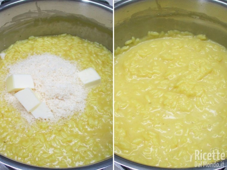 Mantecare con burro e parmigiano