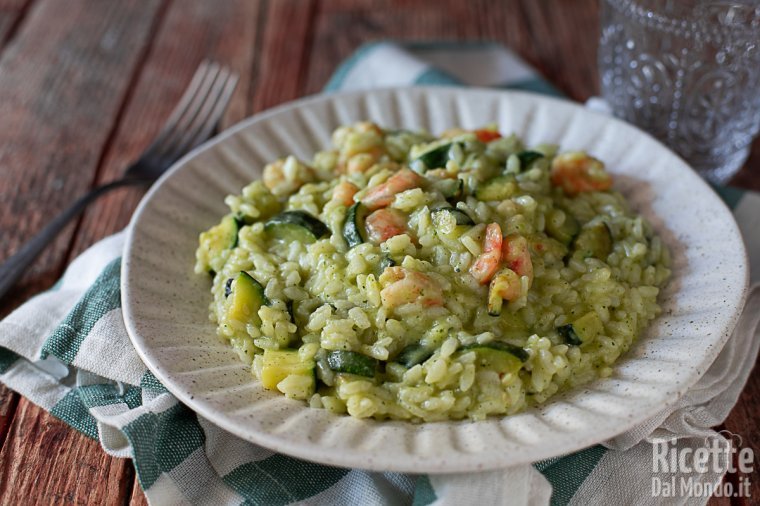 Risotto zucchine e gamberetti cremosissimo!