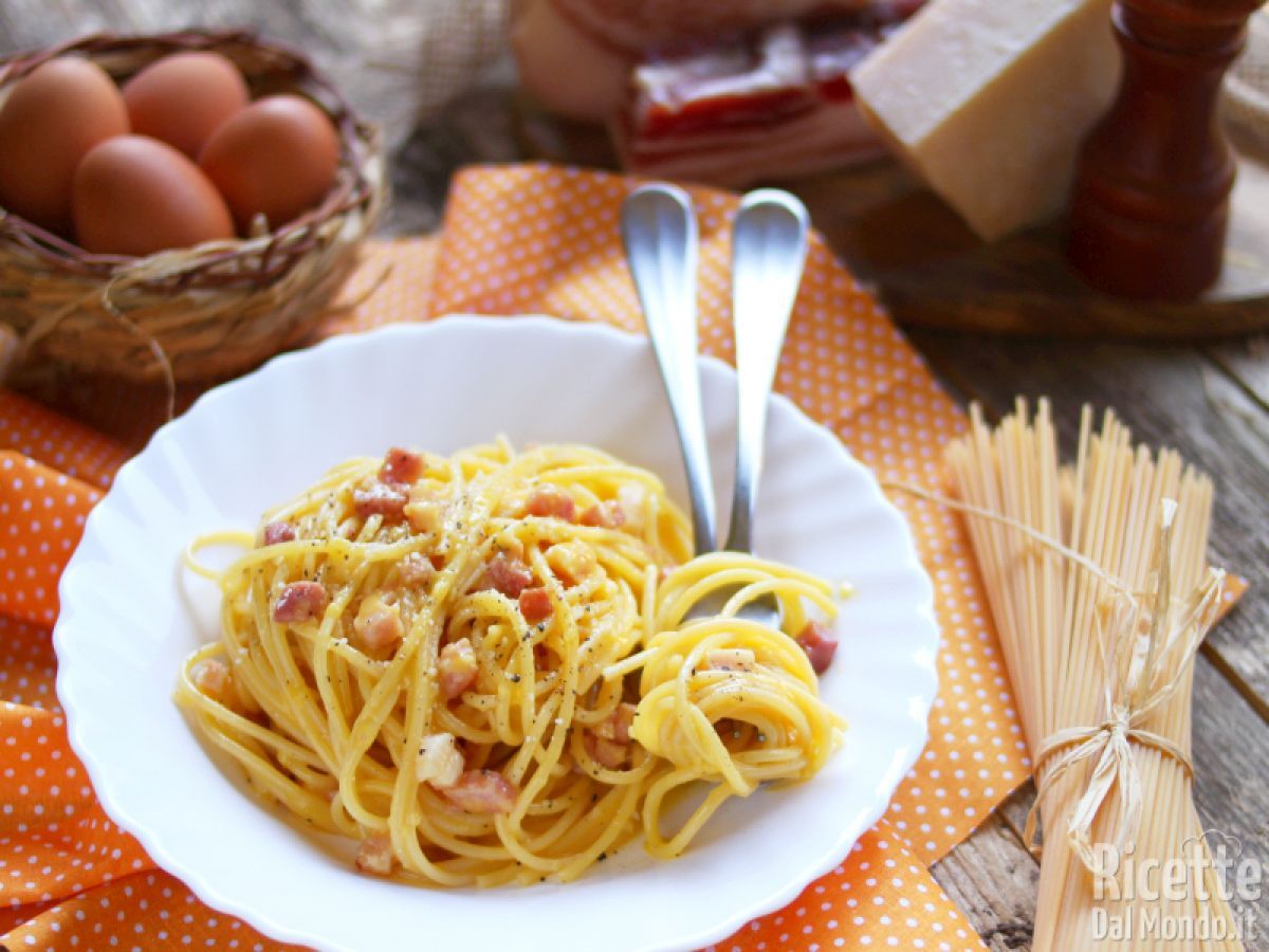 Ricetta Spaghetti alla carbonara, la ricetta originale passo passo
