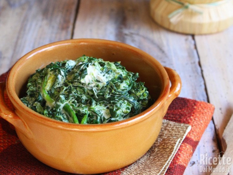 Ricetta spinaci cremosi