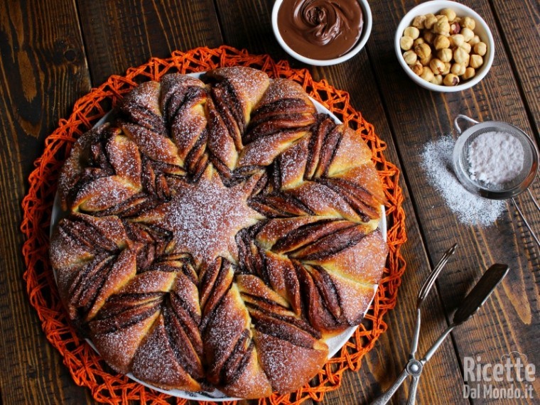 Stella Di Natale Ricetta.Stella Di Pan Brioche Alla Nutella Ricettedalmondo It