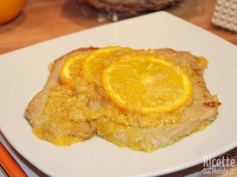 Ricetta scaloppine all'arancia