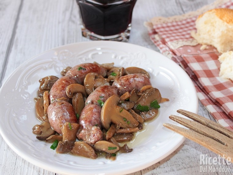 Ricetta salsiccia e funghi