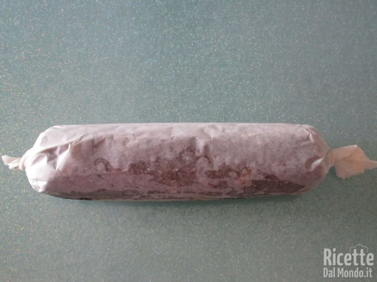 Salame al cioccolato senza uova 10