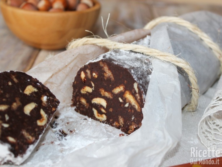 Ricetta salame di cioccolato senza uova
