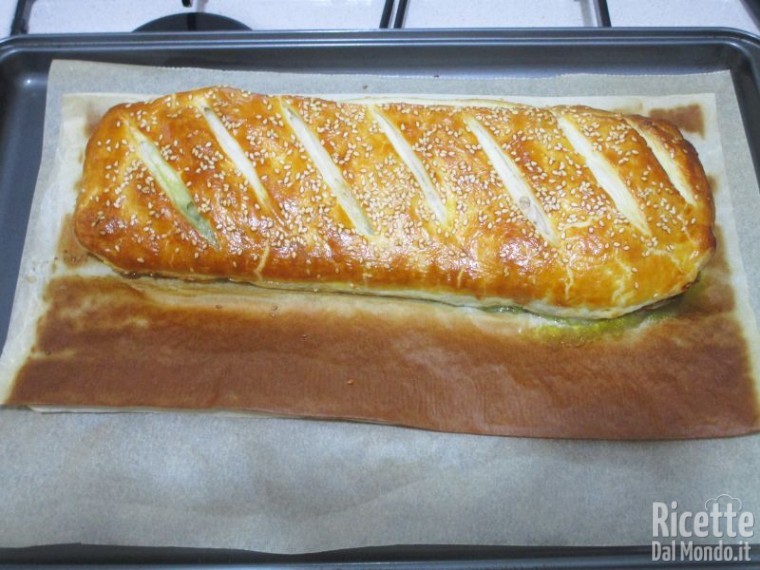 Strudel di salmone e spinaci 6