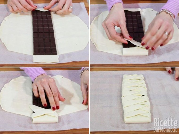 Sfoglia intrecciata al cioccolato 6