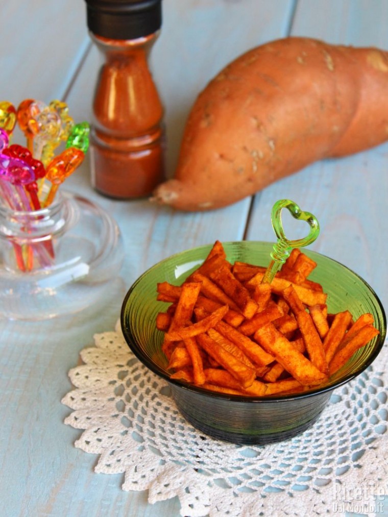 Come fare gli stick di patate dolci alla paprika