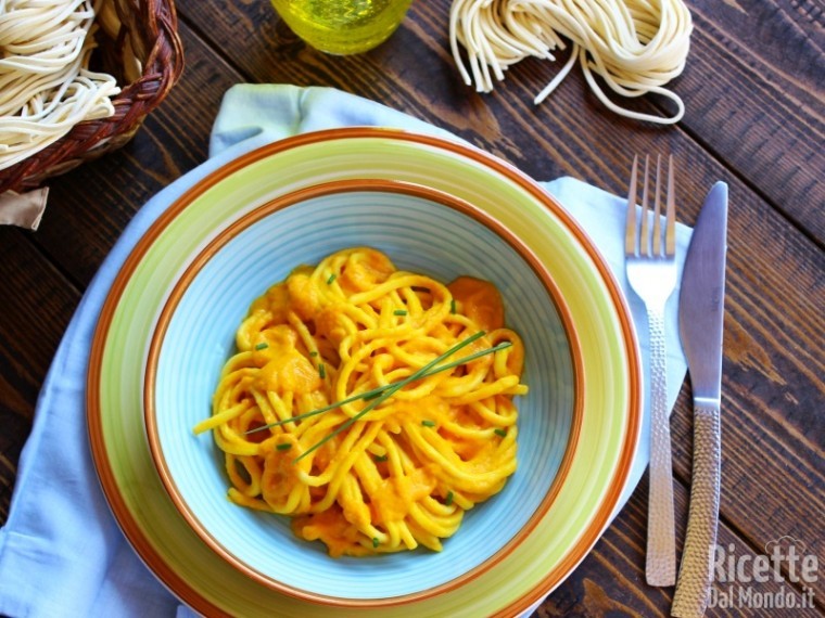 Strangozzi alla crema di zucca e ricotta