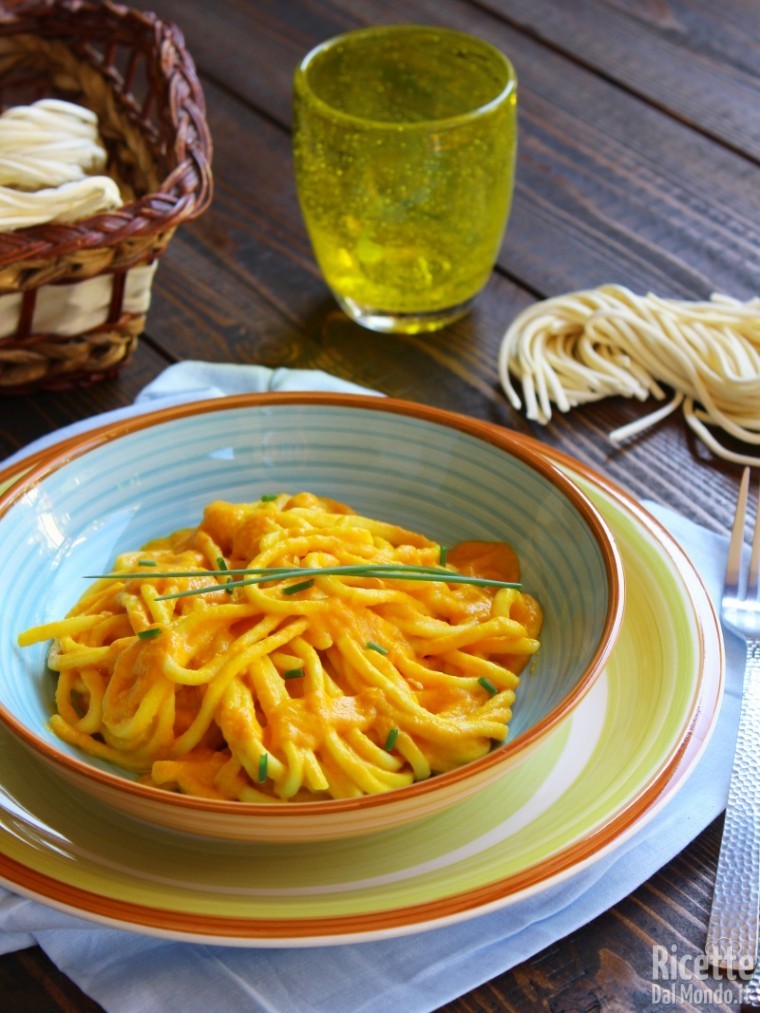 Come fare gli Strangozzi alla crema di zucca