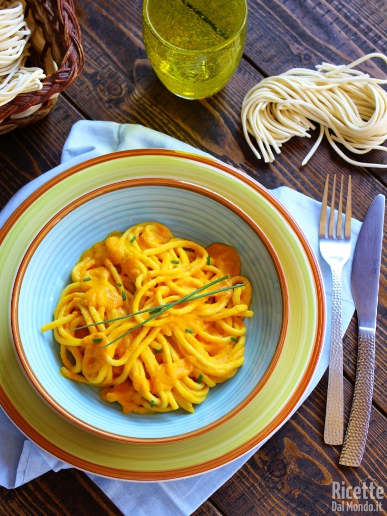 Strangozzi alla crema di zucca, la ricetta