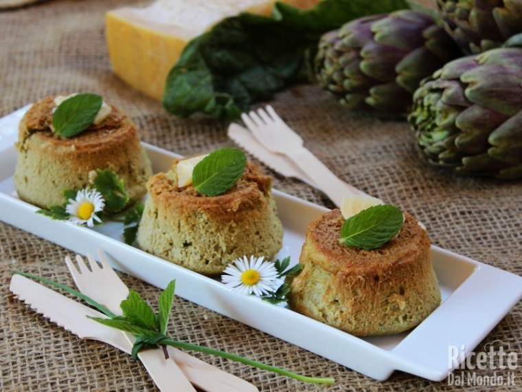 Ricetta sformatini di carciofi