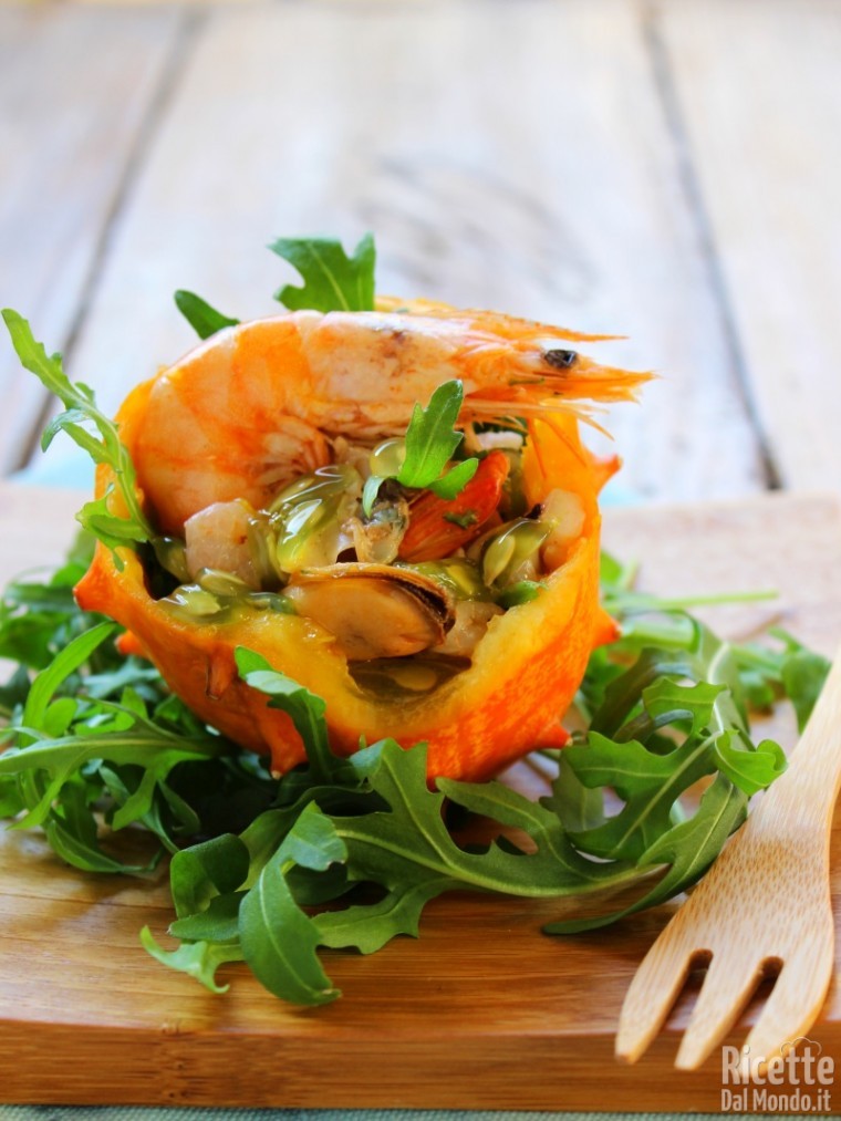 Come fare la sea salad nel kiwano