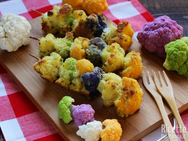 Ricetta spiedini di cavolfiore al forno