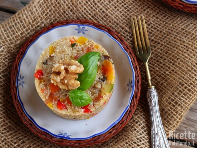Ricetta sformatini di quinoa con verdure