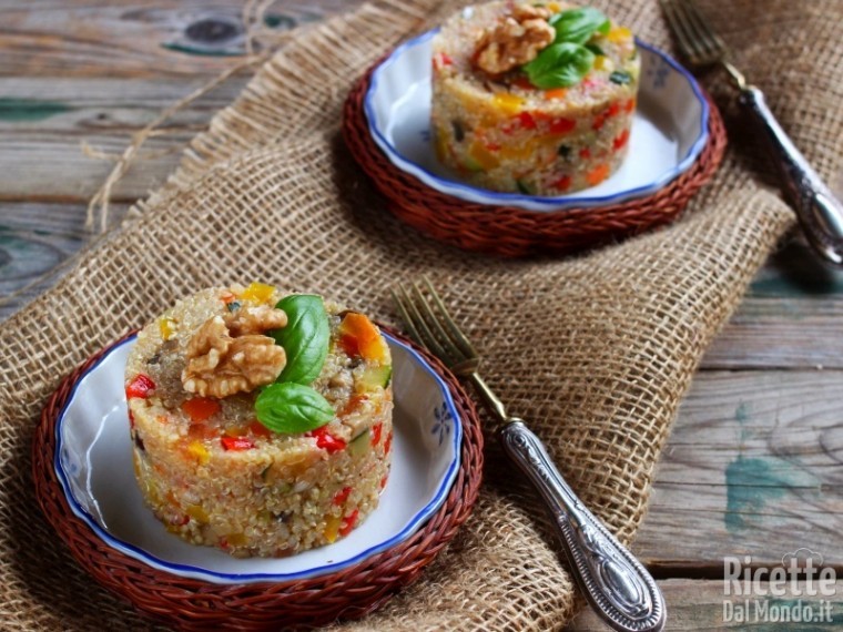 Ricetta Sformatini di quinoa con verdure
