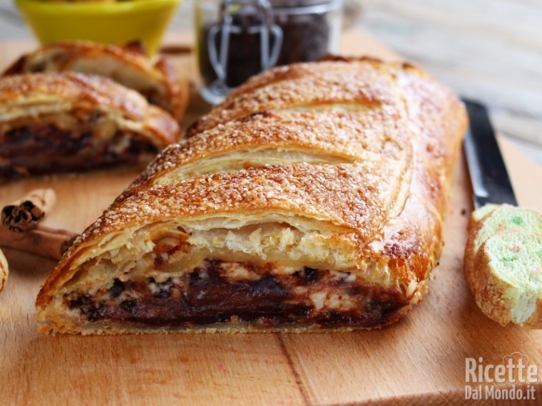 Ricetta strudel di ricotta e gocce di cioccolato