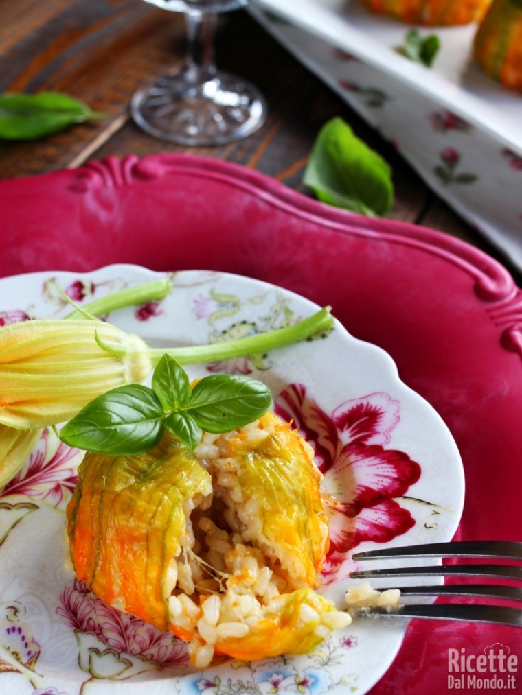Come fare gli sformatini di riso zucca e fiori