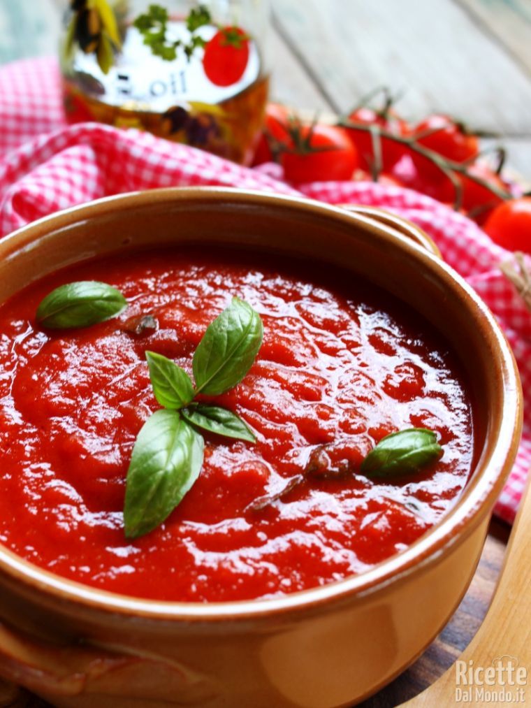 Sugo Al Pomodoro Veloce Fatto In Casa Ricettedalmondo