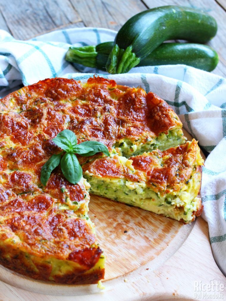 Sformato Di Zucchine E Mozzarella Al Forno Vegetariano