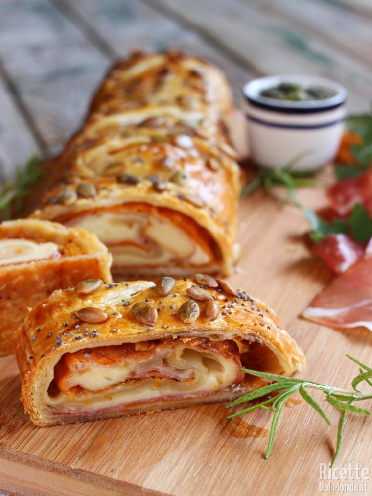 Strudel salato alla zucca