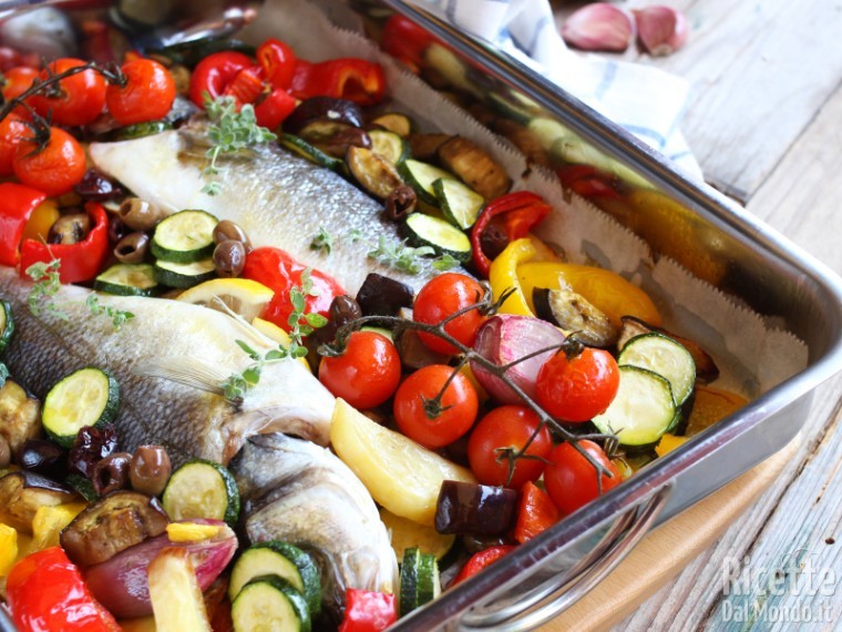 Spigola al forno