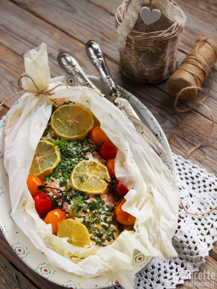 Filetto di salmone al cartoccio al forno | Marianna Pascarella