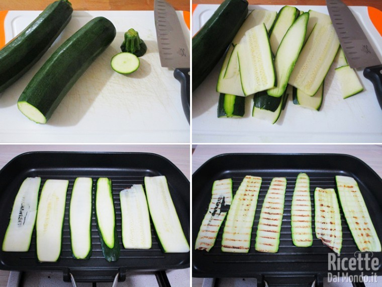 Grigliare le zucchine