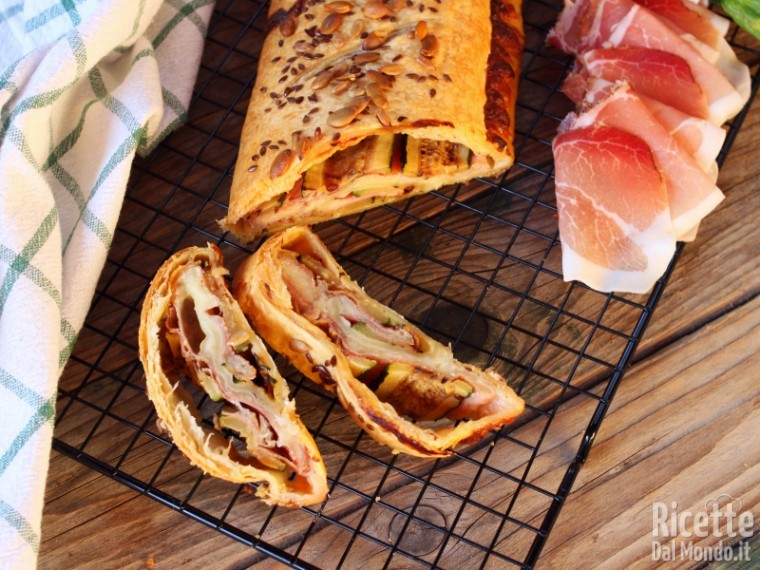Strudel zucchine e speck