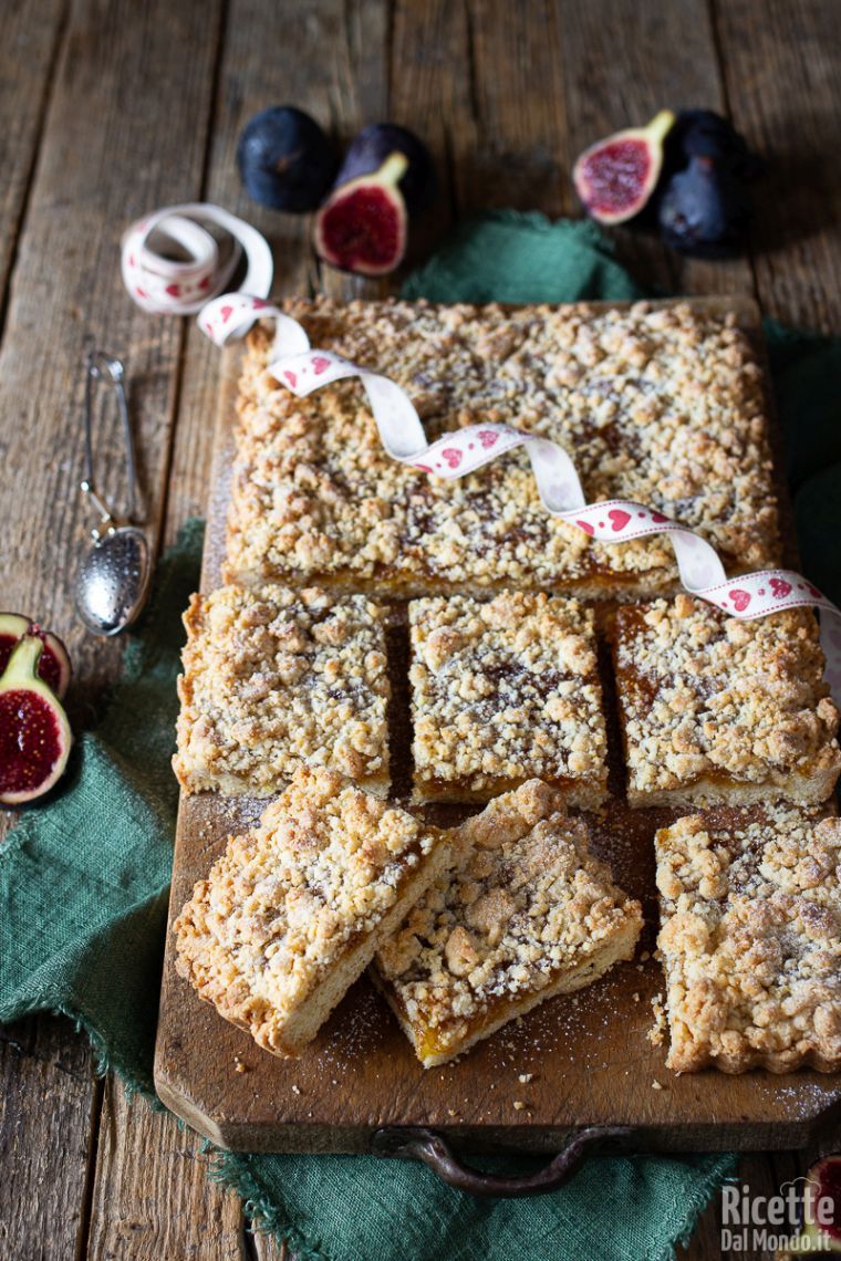 Ricetta sbriciolata ai fichi freschi