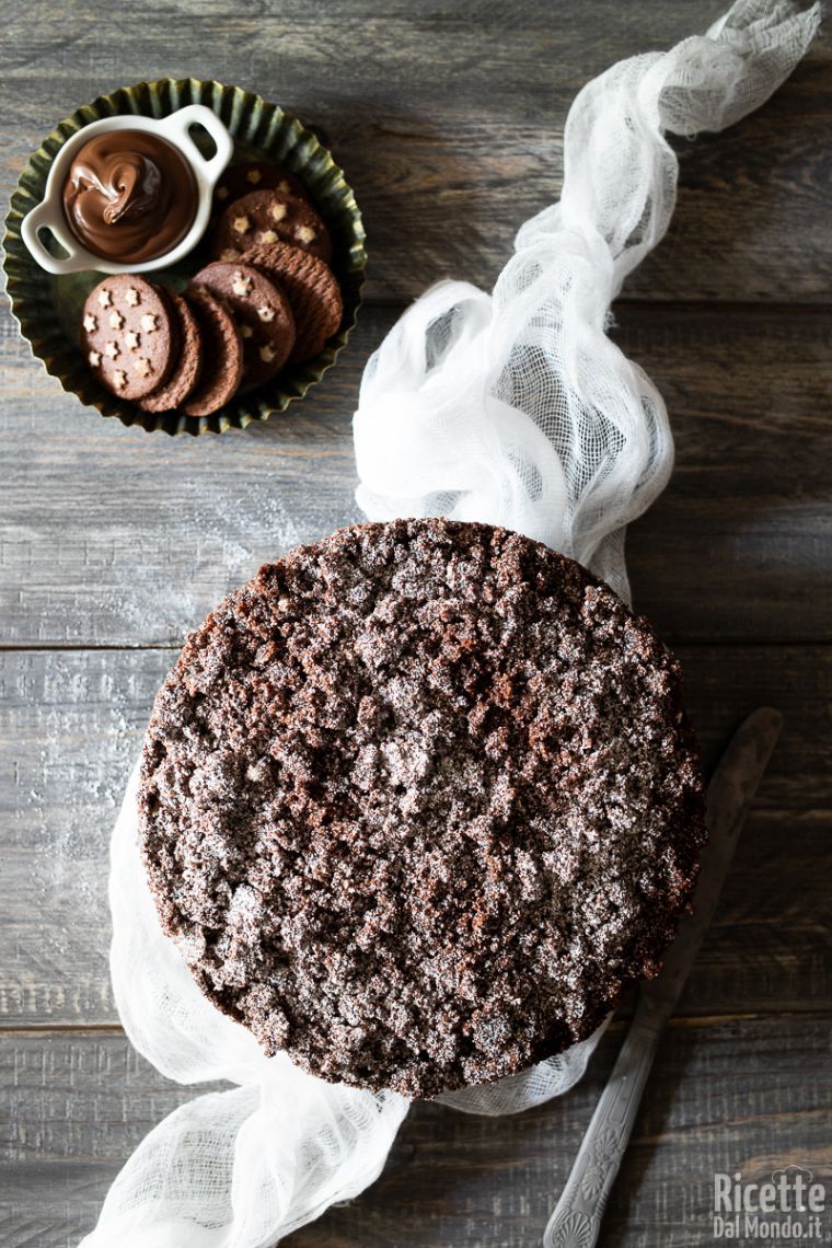 Ricetta sbriciolata senza cottura con mascarpone e nutella