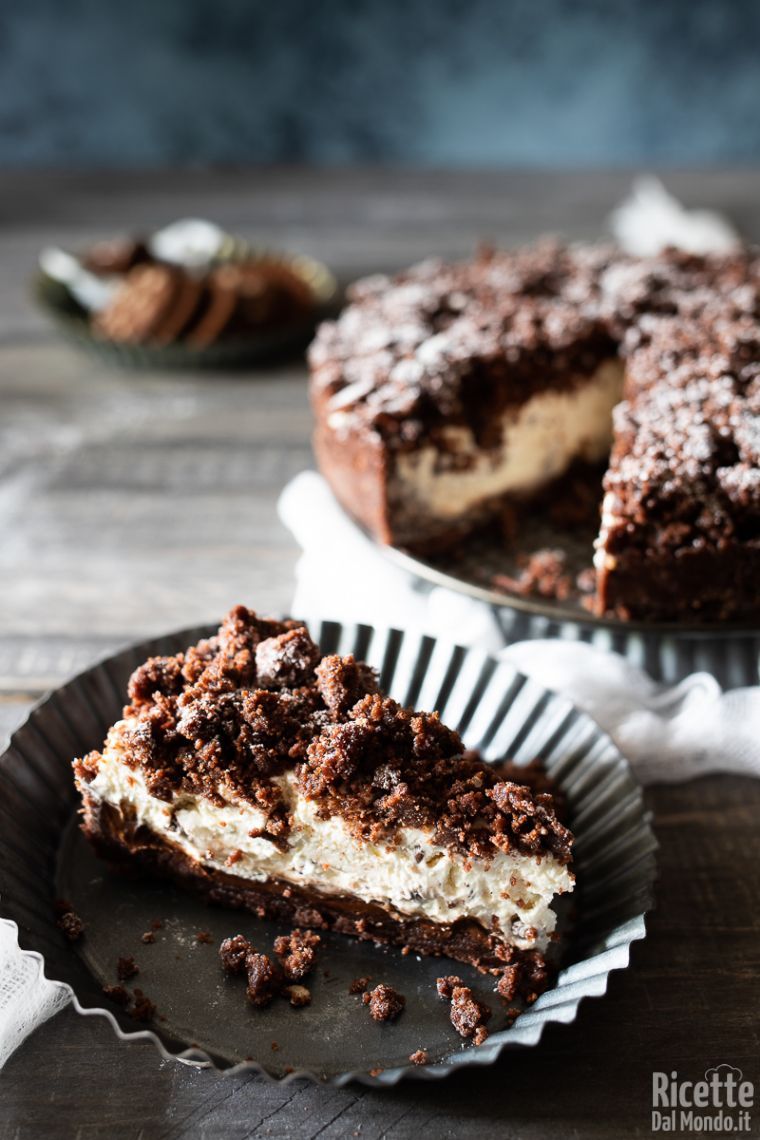 Ricetta della sbriciolata senza cottura al cioccolato