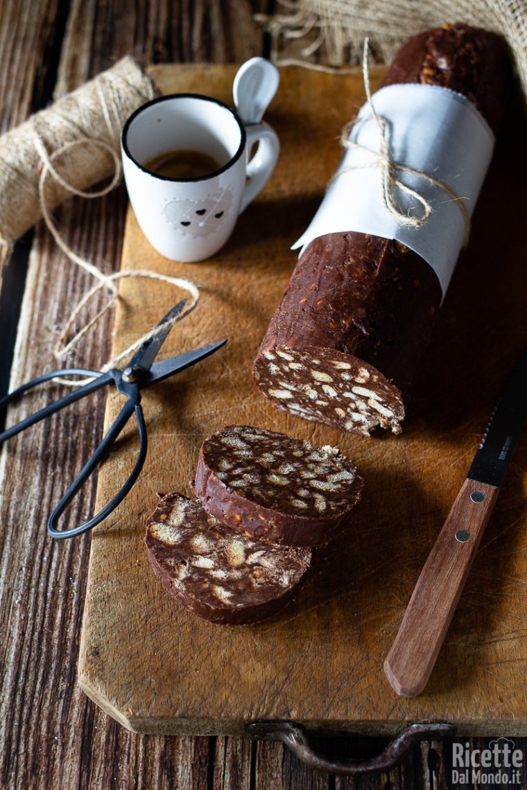 Ricetta salame al cioccolato e caffè