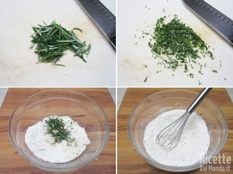 Riunire gli ingredienti secchi