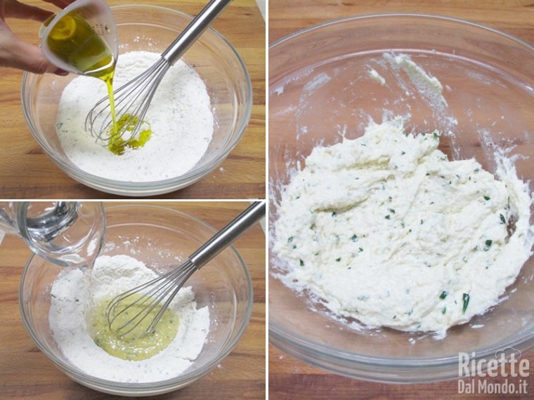 Unire i liquidi per formare la pastella