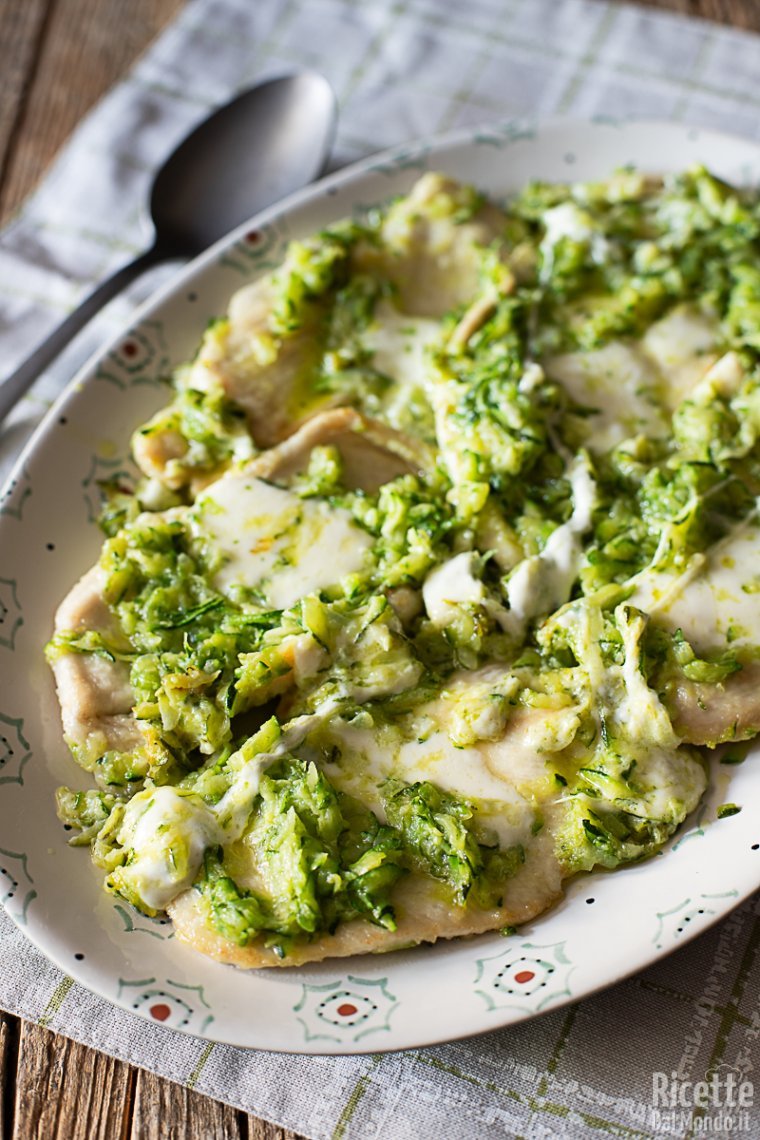 Ricetta scaloppine con le zucchine cremose