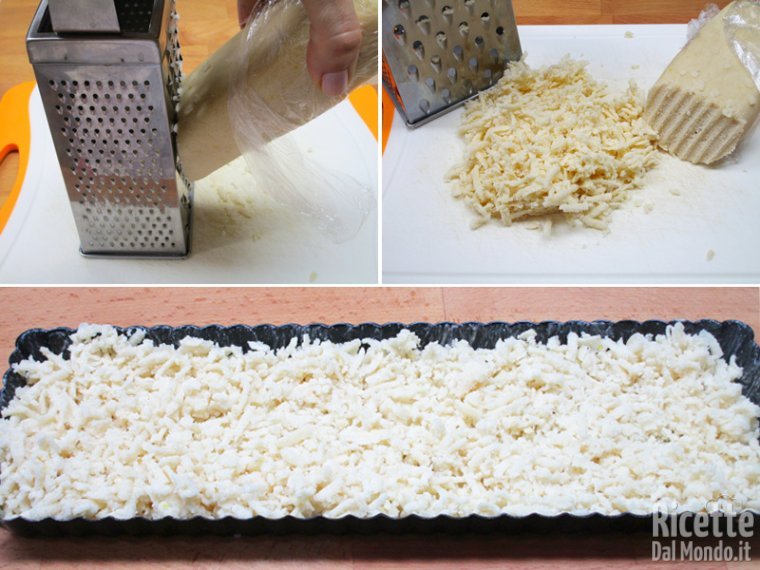 Sistemare l'impasto nello stampo