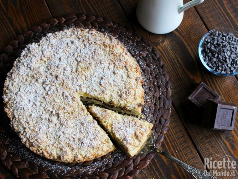 Semplice Torta sbriciolata alla ricotta