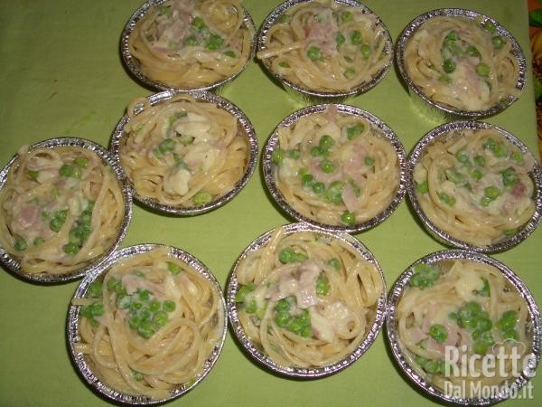 Timballini di Prosciutto e Piselli