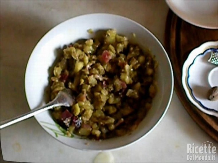 Torta Salata con Melanzane e Speck