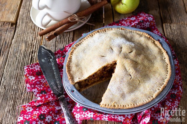 Ricetta Torta con Ripieno di Mele